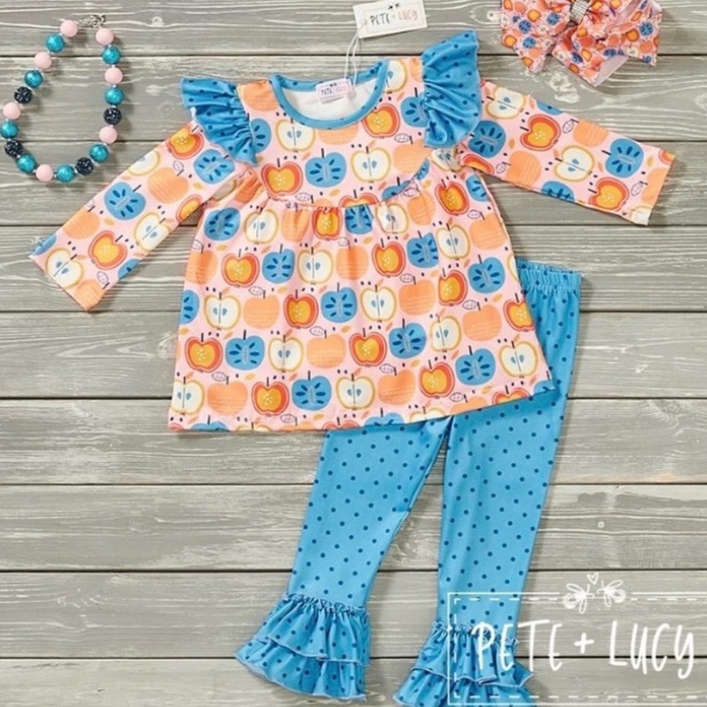 NWT Pete+Lucy Folklore Fruit Pant Set